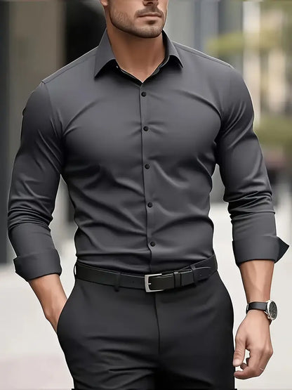 Harris | Slim Fit Long Sleeve Men's T-Shirt