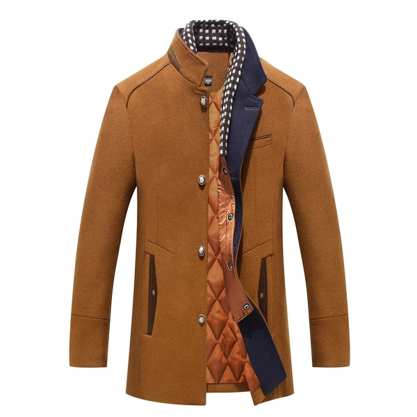 Traditional Mens Wool Overcoat - OutfitLondon