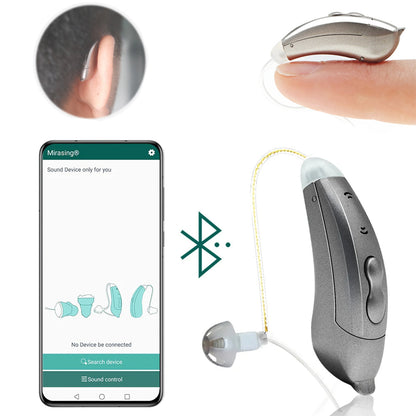 Compact Wireless Hearing Aids With Mobile App Control - OutfitLondon