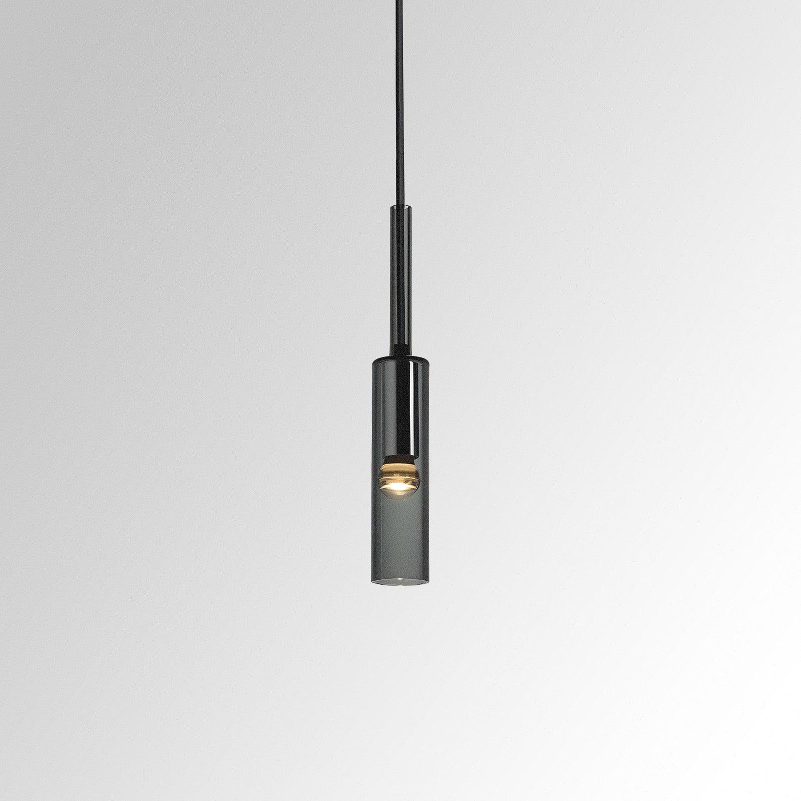 Sleek Black Glass Hanging Light - OutfitLondon