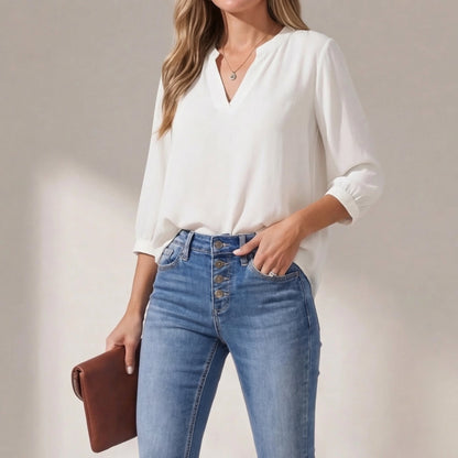 Women's Classic Denim High Waist Flare Pants