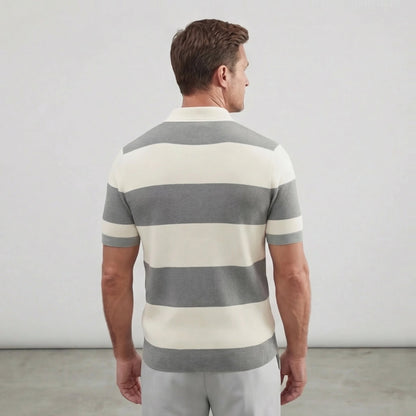 Men's Trendy Knitted Cotton Polo Shirt