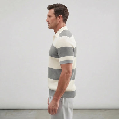 Men's Trendy Knitted Cotton Polo Shirt