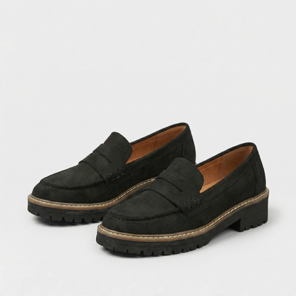 Women's Classic Leather Look Comfort Loafers
