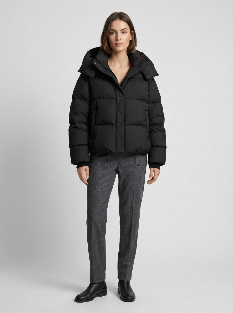 Women's Casual Oversized Hooded Puffer Jacket