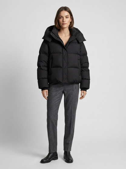 Women's Casual Oversized Hooded Puffer Jacket