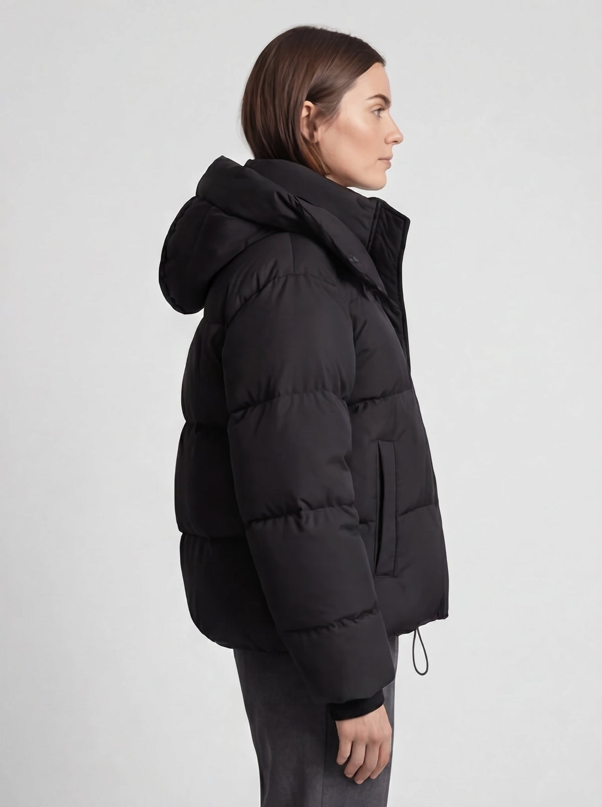 Women's Casual Oversized Hooded Puffer Jacket