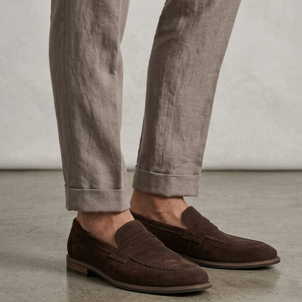 Men's Elegant Leather Slip-On Loafers