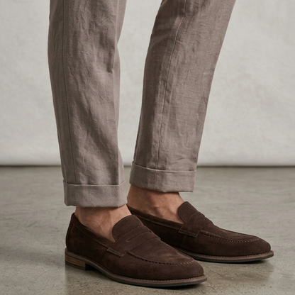 Men's Elegant Leather Slip-On Loafers