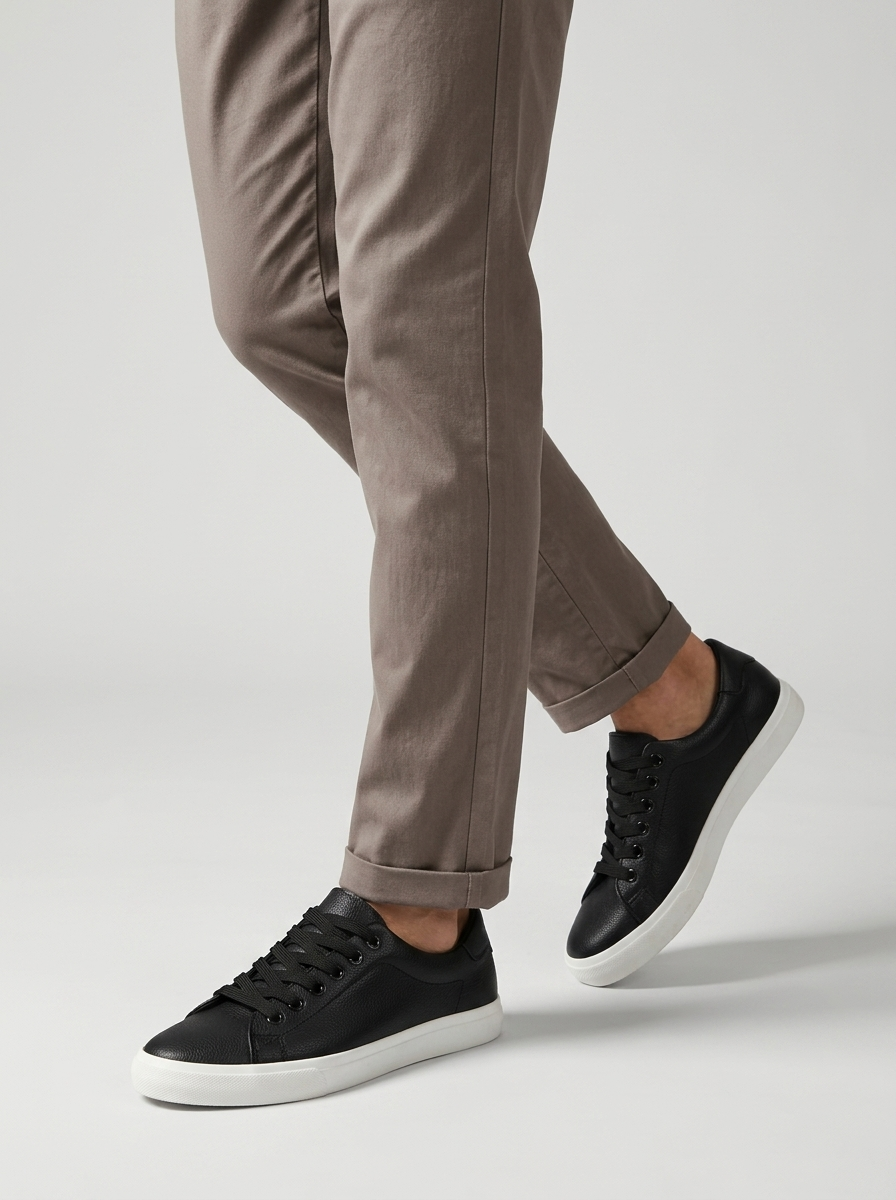 Men's Casual Canvas Lace-Up Sneakers