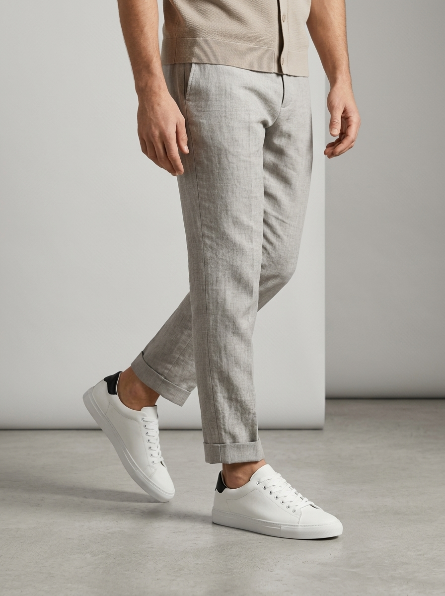 Men's Casual Canvas Lace-Up Sneakers