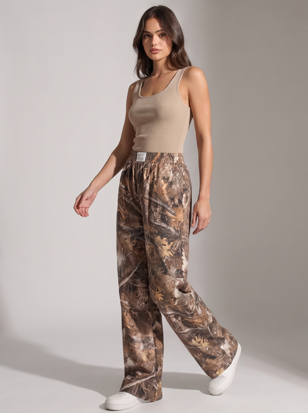 Women's Casual Cotton Cargo Pants with Relaxed Fit