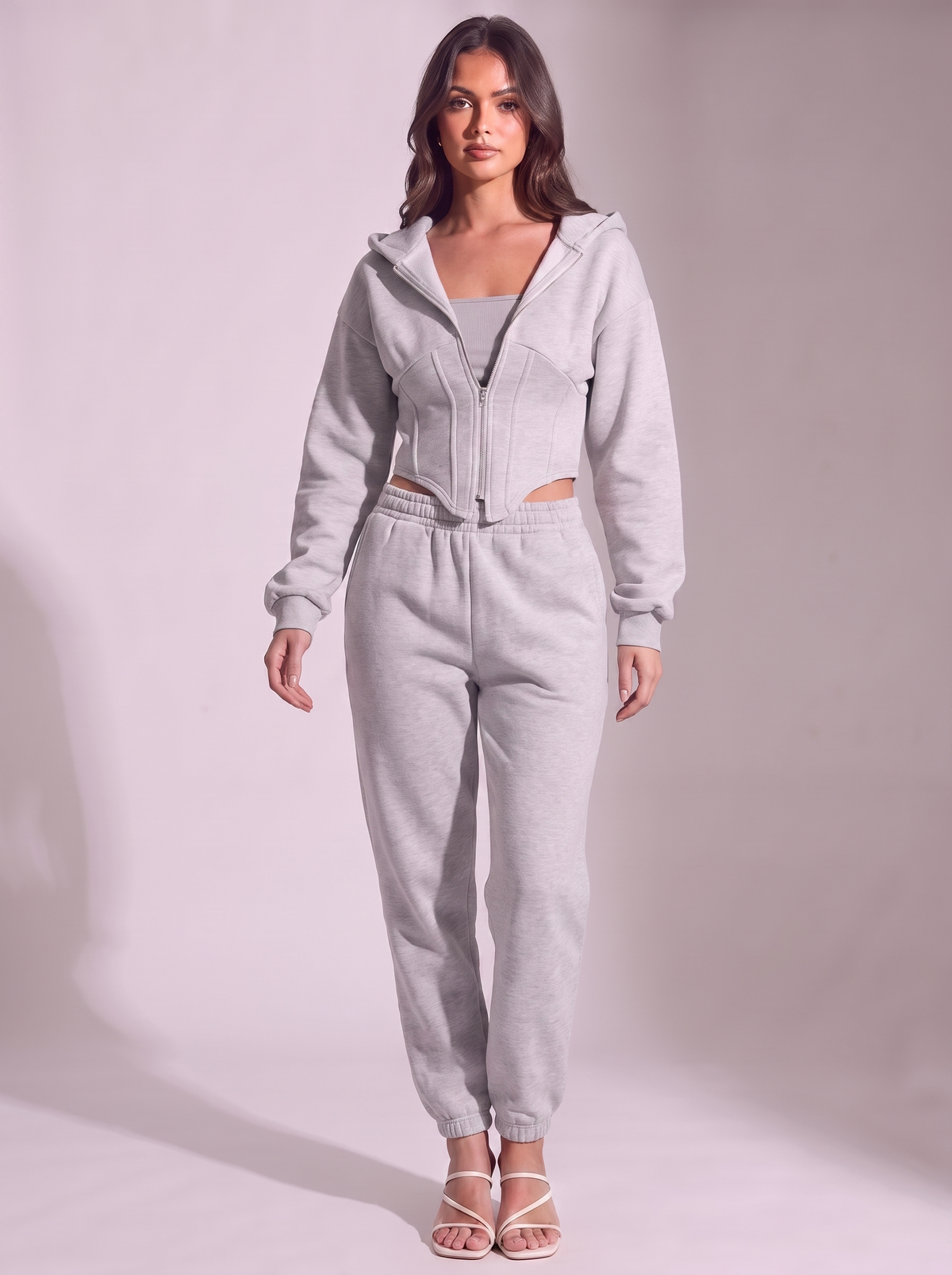 Women's Casual Slim-Fit Cotton Zipper Hoodie Cardigan