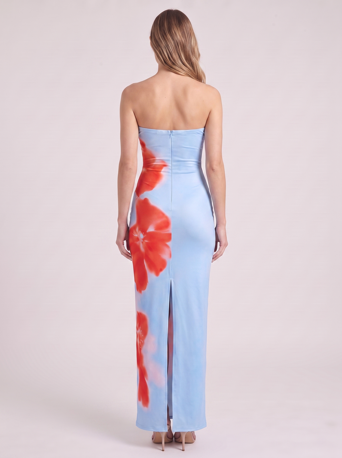 Women's Slim Fit Slit Detail Long Dress