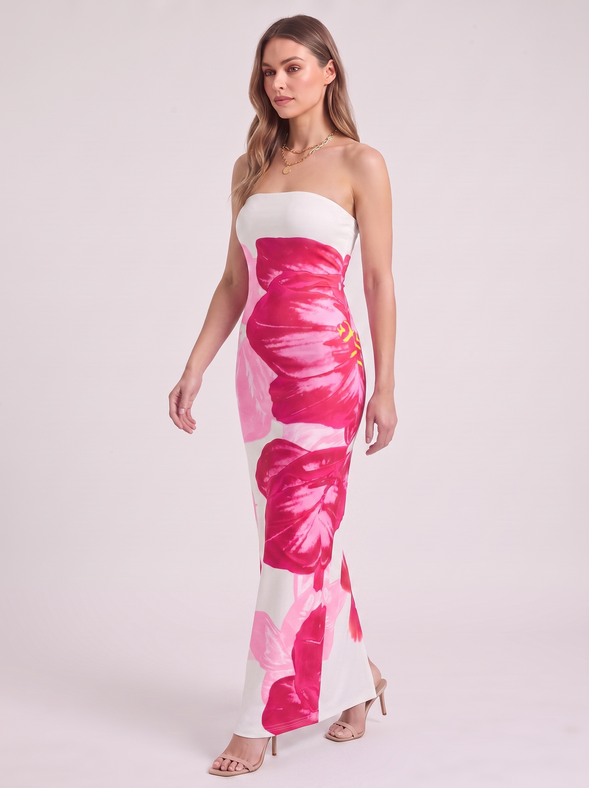 Women's Slim Fit Slit Detail Long Dress