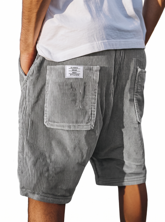 Men's Casual Lightweight Cotton Multi-Pocket Shorts