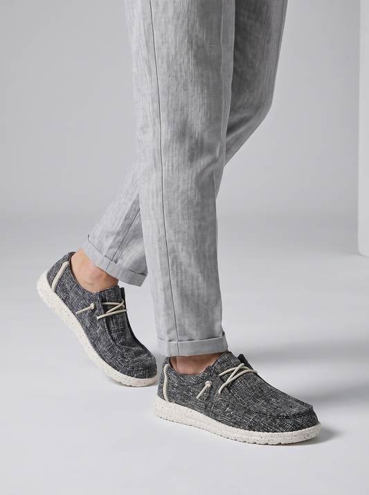 Men's Casual Lightweight Canvas Slip-On Shoes