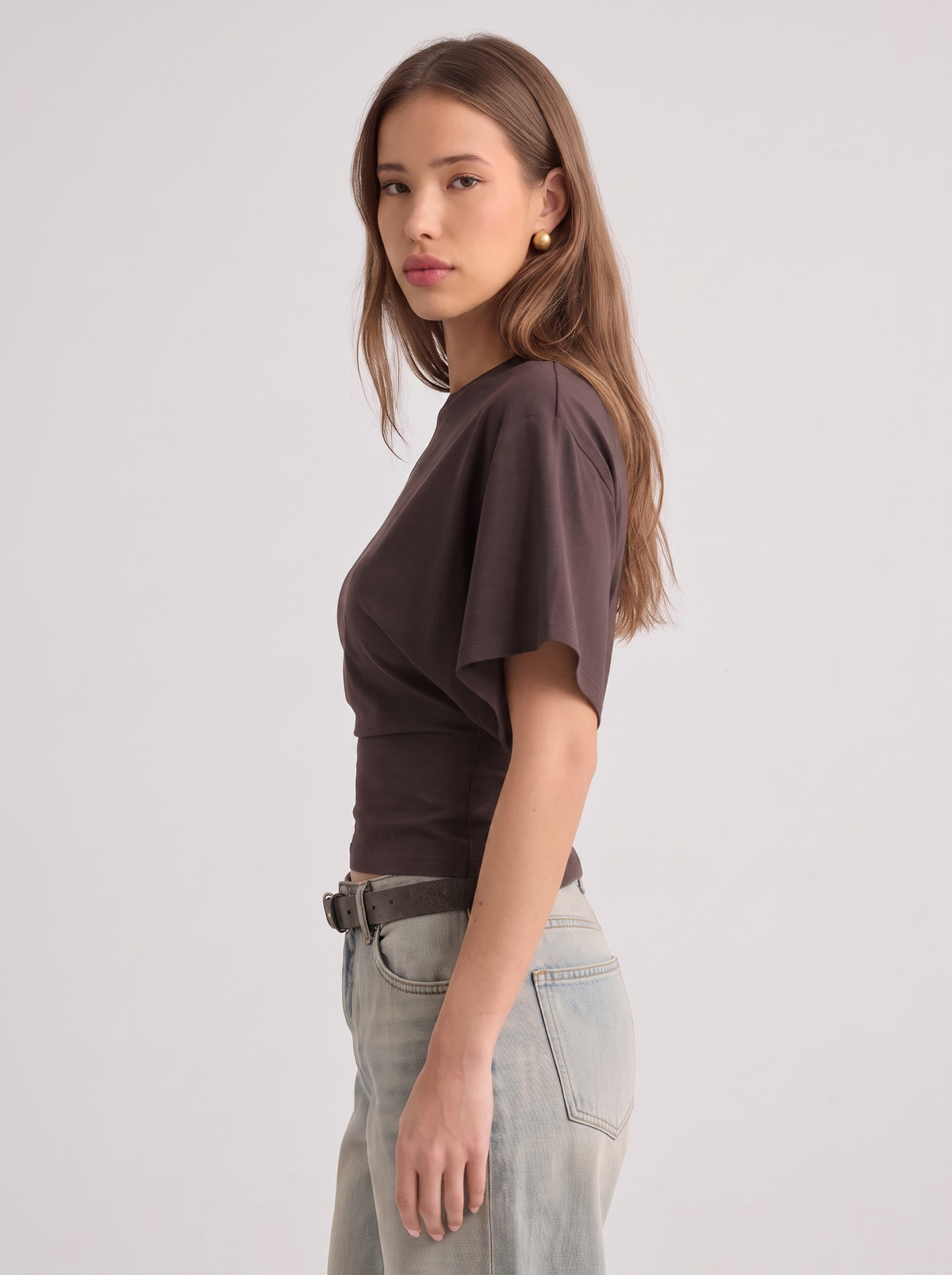Women's Casual Cotton Batwing Sleeve T-Shirt