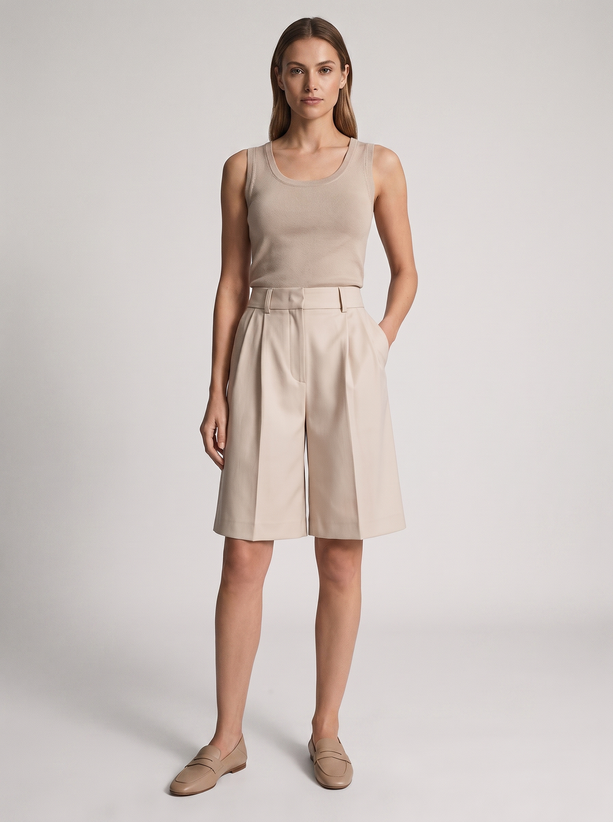 Women's Casual Cotton Bermuda Five-Point Shorts