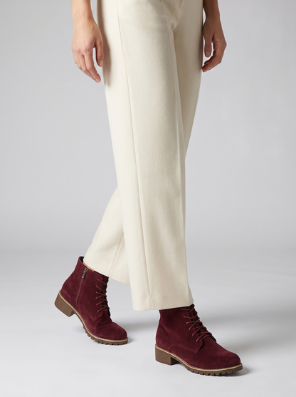 Women's Casual Suede Round Toe Ankle Boots
