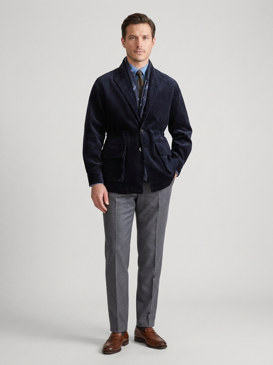 Men's Casual Corduroy Smart Jacket