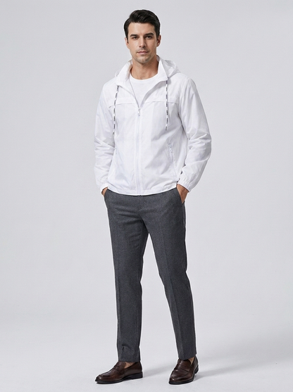 Men's Lightweight Nylon Windbreaker Jacket
