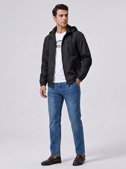 Men's Lightweight Nylon Windbreaker Jacket