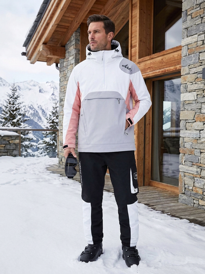 Men's Windproof Durable Ski Suit for Outdoor Sports