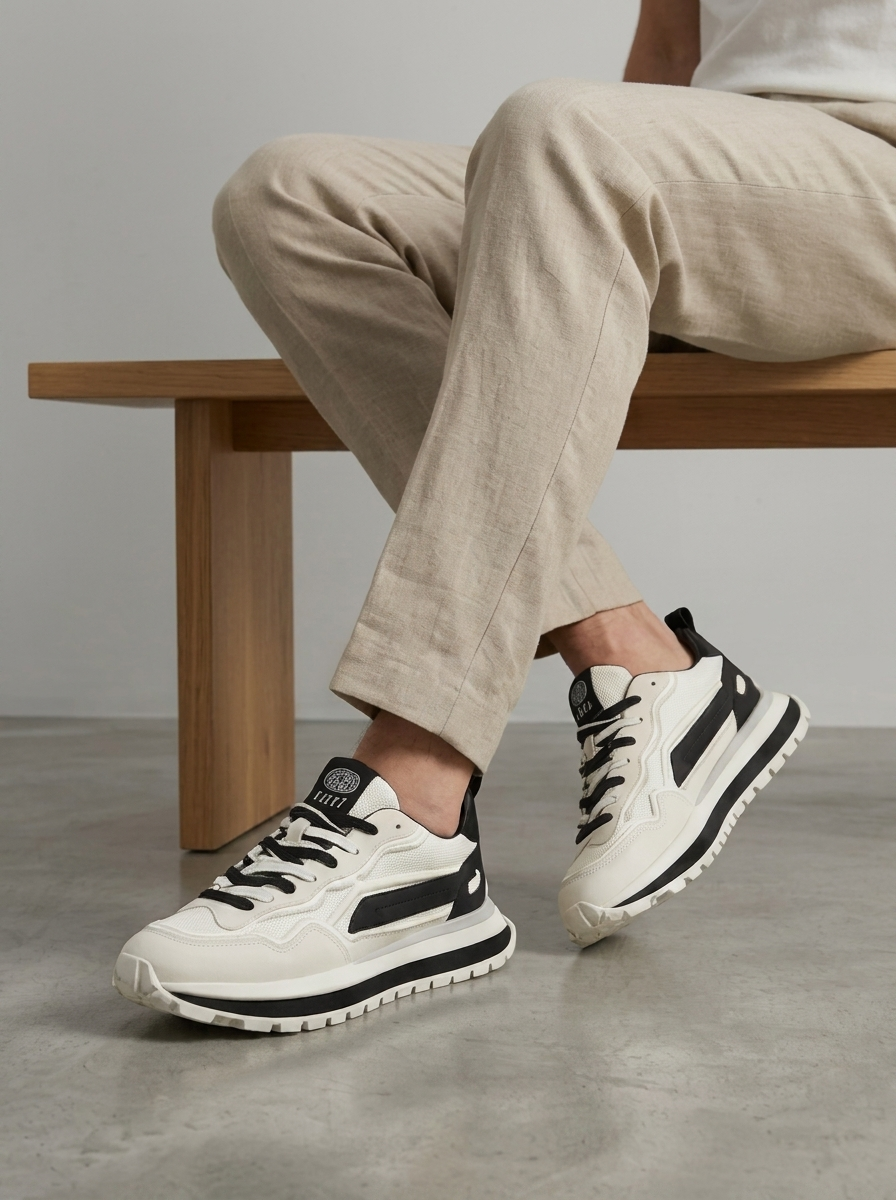 Men's Casual Lightweight Sports Trainers with Anti-Slip Sole
