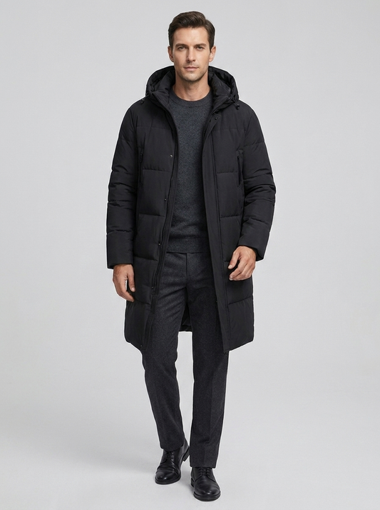 Men's Windproof Thickened Overknee Coat
