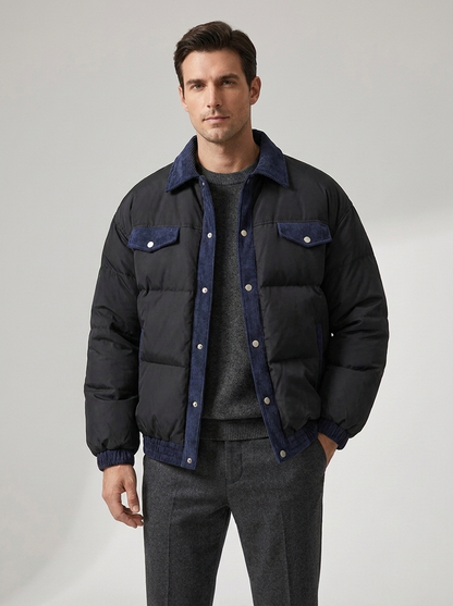 Men's Casual Quilted Puffer Winter Coat