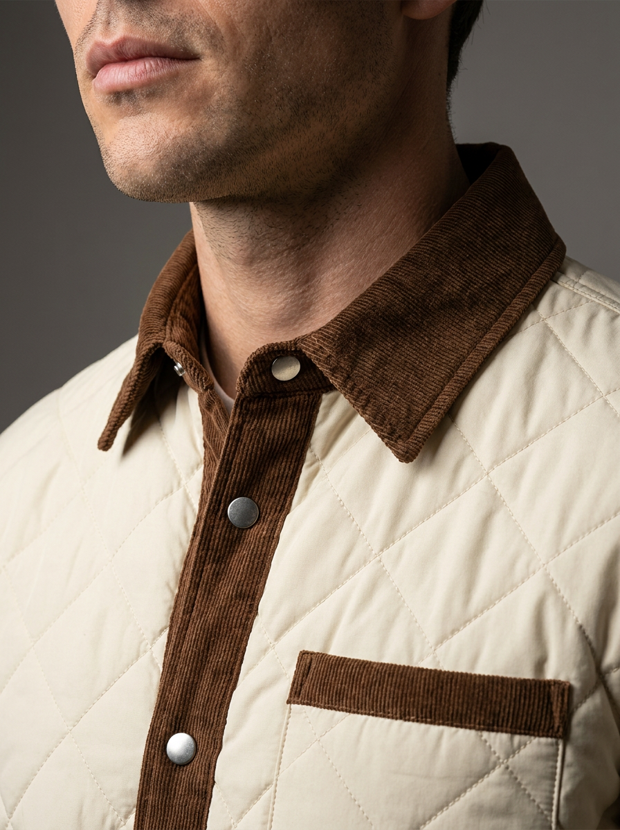 Men's Casual Quilted Puffer Winter Coat