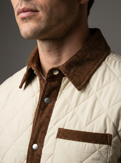 Men's Casual Quilted Puffer Winter Coat