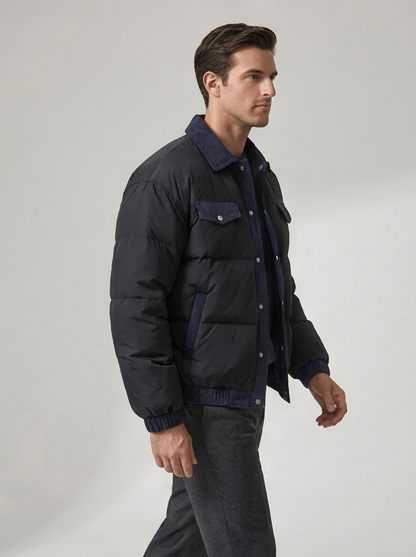 Men's Casual Quilted Puffer Winter Coat