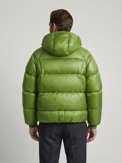 Men's Casual Insulated Down Hooded Puffer Jacket