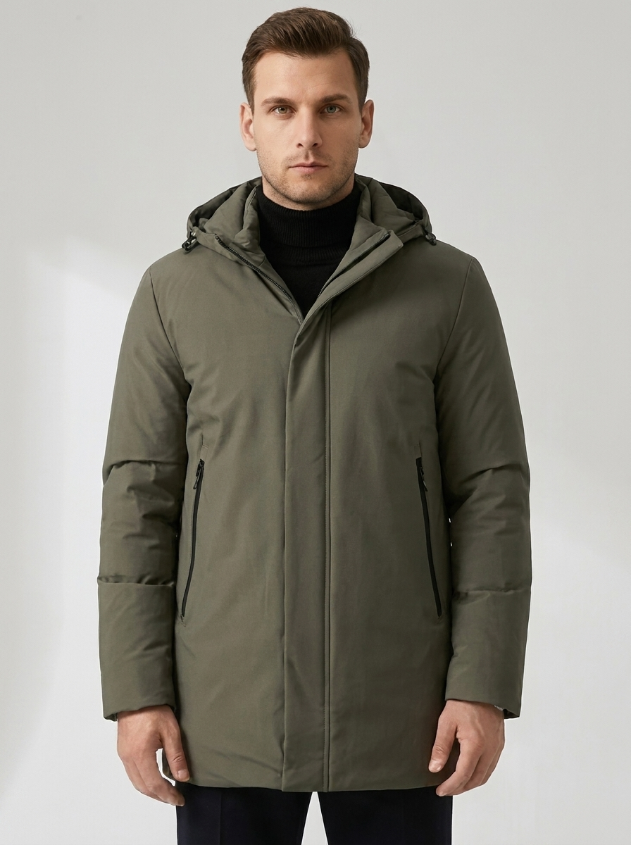 Men's Stylish Water-Repellent Parka Jacket