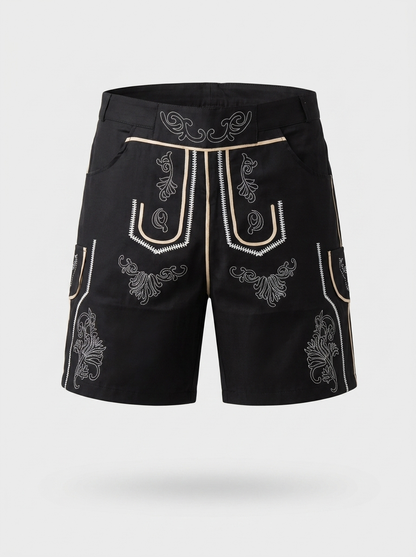 Men's Classic Leather Traditional Lederhosen Pants