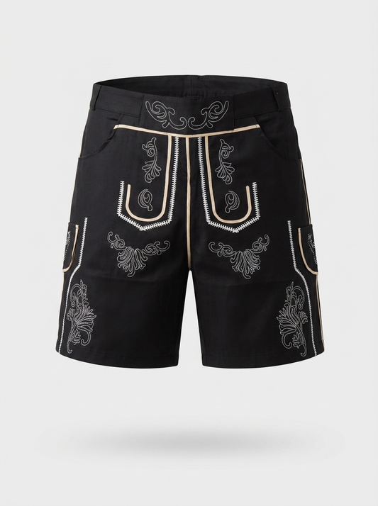 Men's Classic Leather Traditional Lederhosen Pants