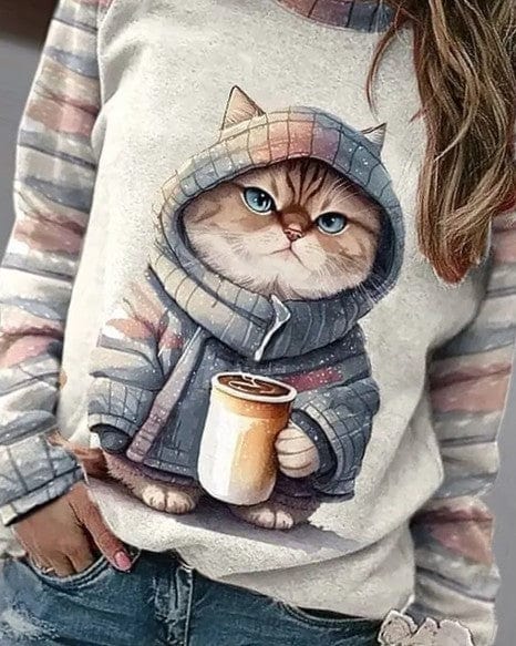 Warm Kitty Fleece Pullover