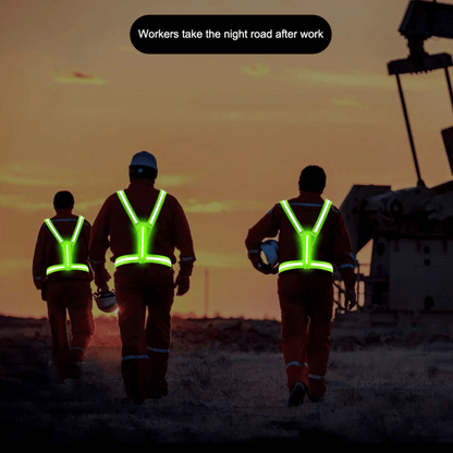 Bright Yellow Reflective Safety Vest