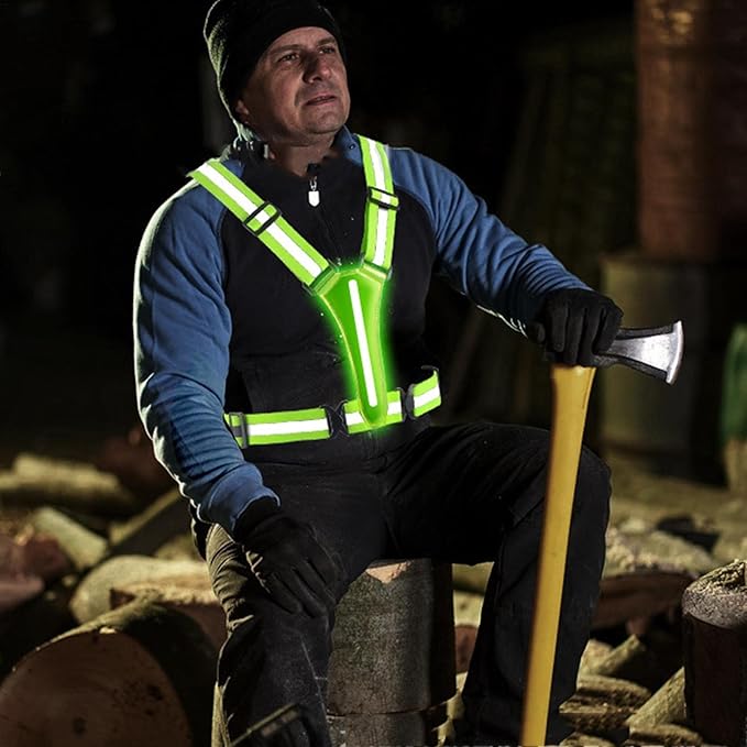 Bright Yellow Reflective Safety Vest - OutfitLondon
