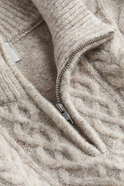 Classic Cream Crew Neck Men's Jumper