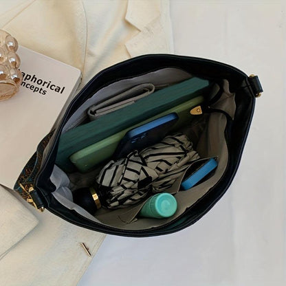 Stylish Cross Body Handbag with Wide Strap