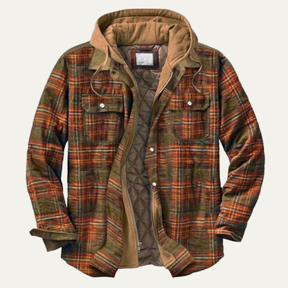 Warm Plaid Hooded Flannel Jacket