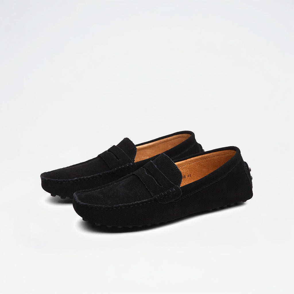 Comfortable Suede Mens Slip On Loafers Shoes
