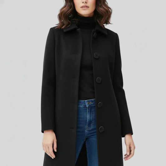 Women's Waterproof Long Trench Coat Jacket - OutfitLondon