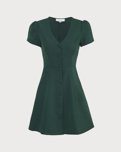 Ida | Relaxed Fit V-Neck Button-Up Summer Dress