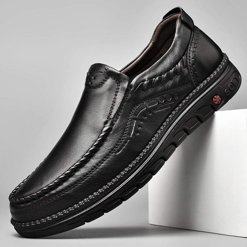 Premium Genuine Leather Slip On Shoes - OutfitLondon