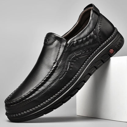 Premium Genuine Leather Slip On Shoes - OutfitLondon