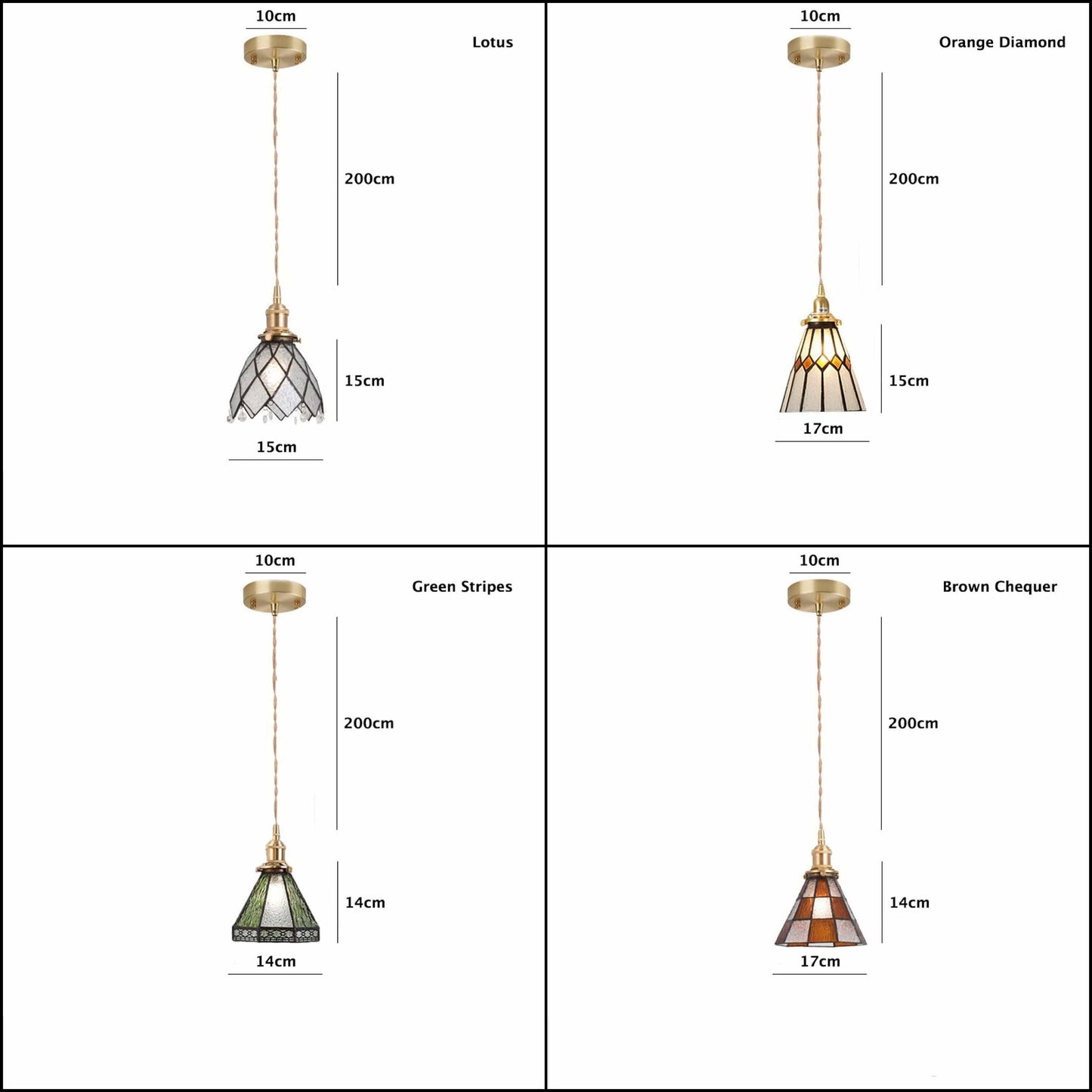 Beautiful Bright Glass Hanging Light